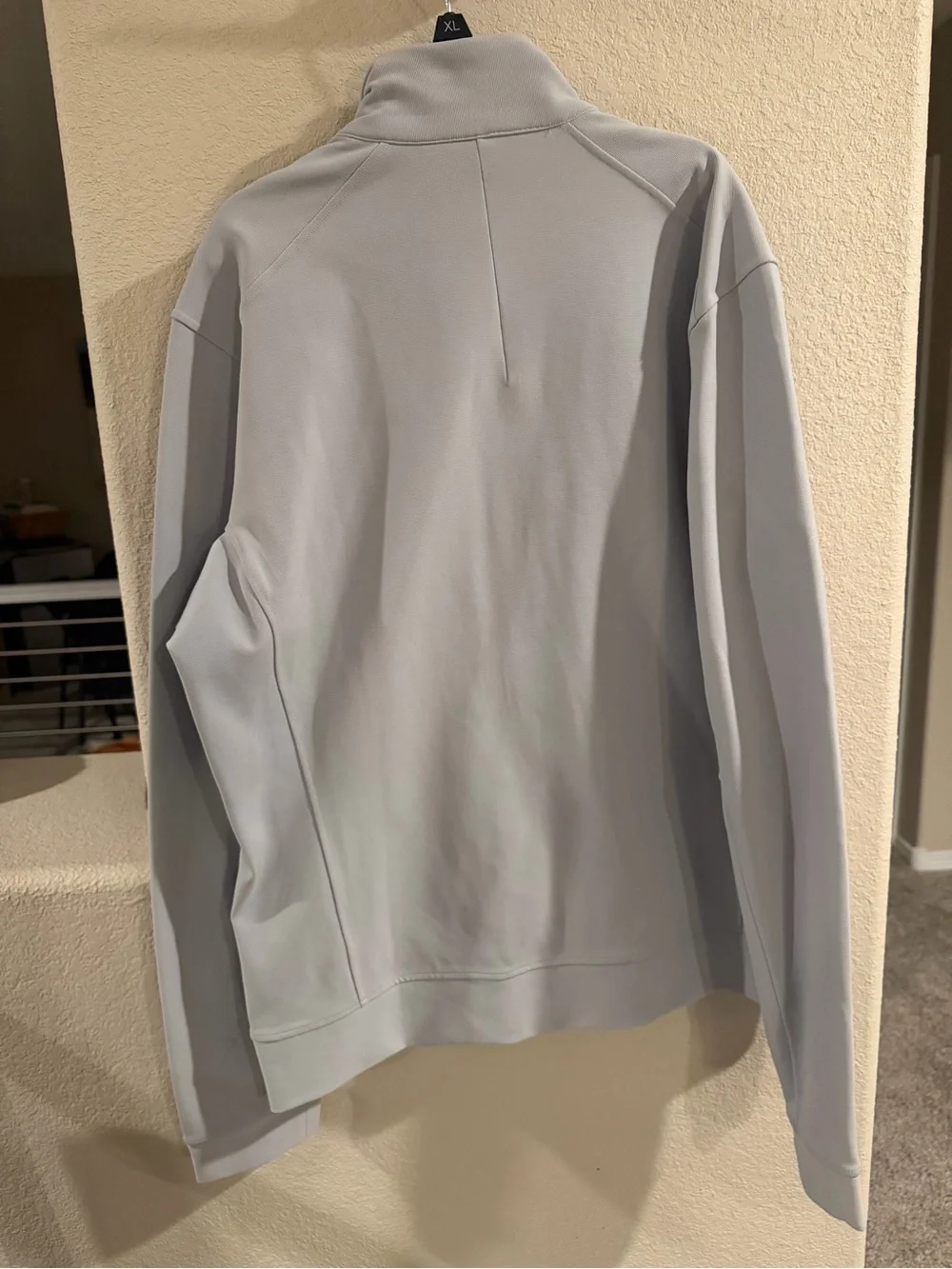 lululemon athletica Light Gray Full-Zip Bomber Jacket